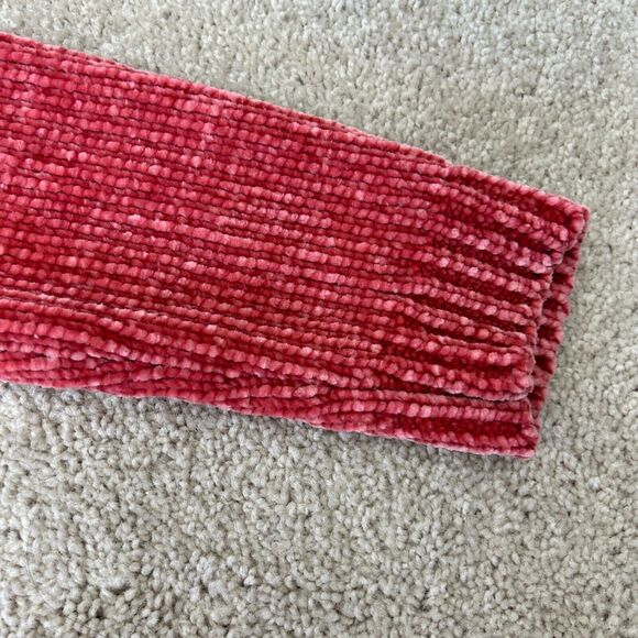 Gap Chenille V-Neck Sweater Womens XS Pink Oversized Boxy Loose Soft Ladies - Picture 9 of 10